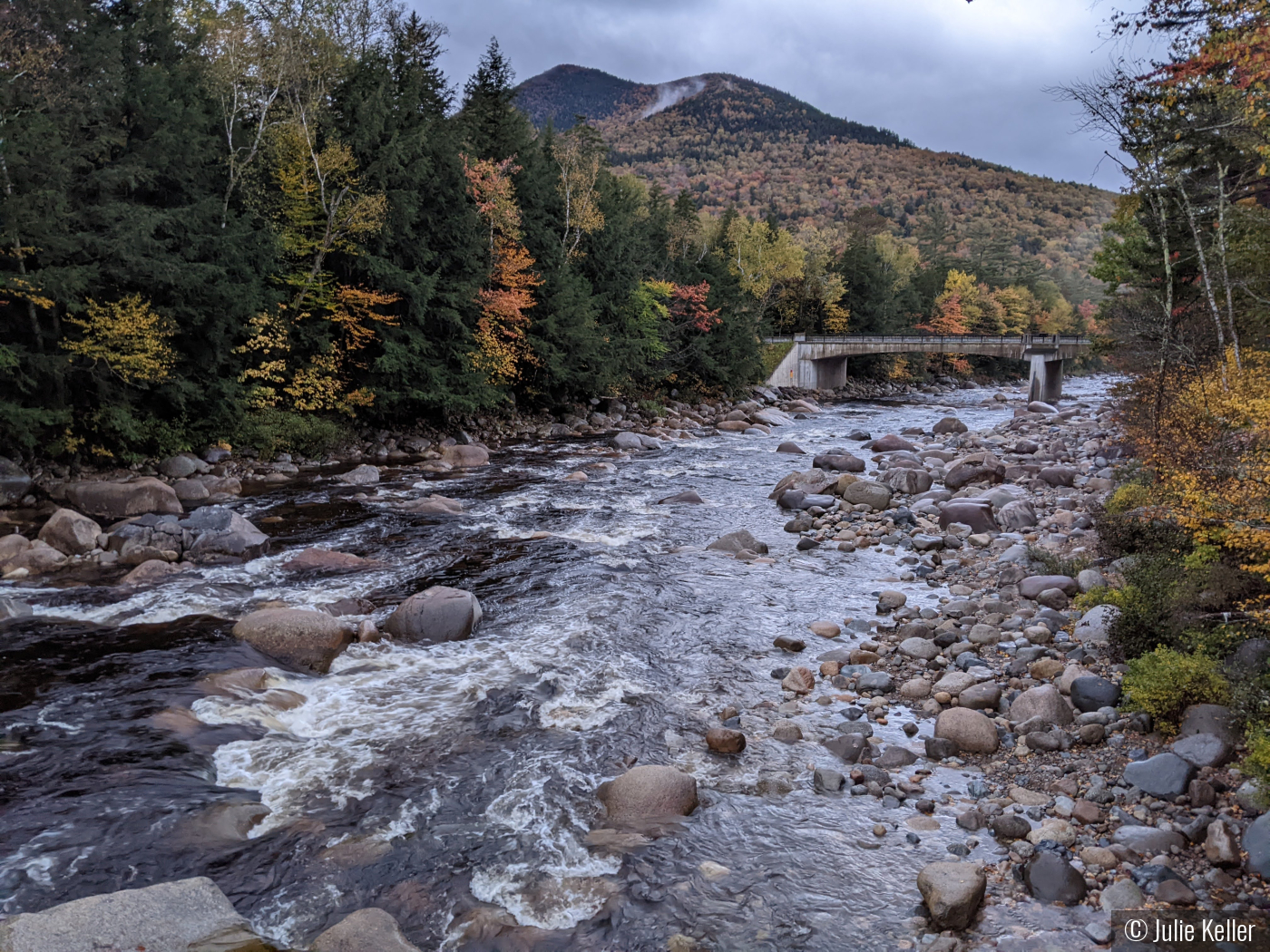 Autumn along the Pemi by Julie Keller