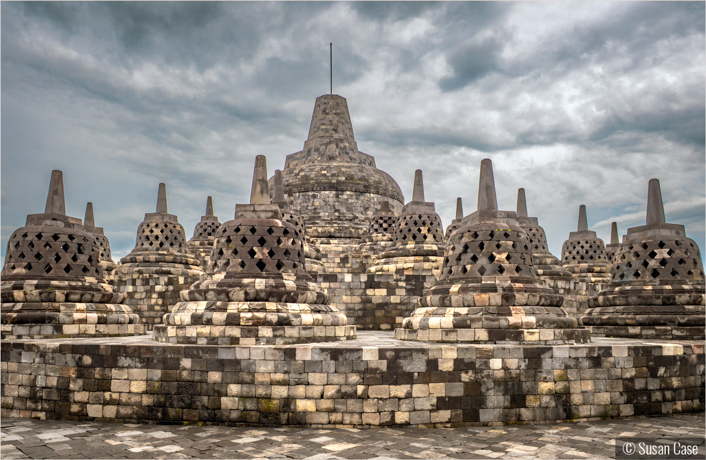 Borobudur Temple by Susan Case