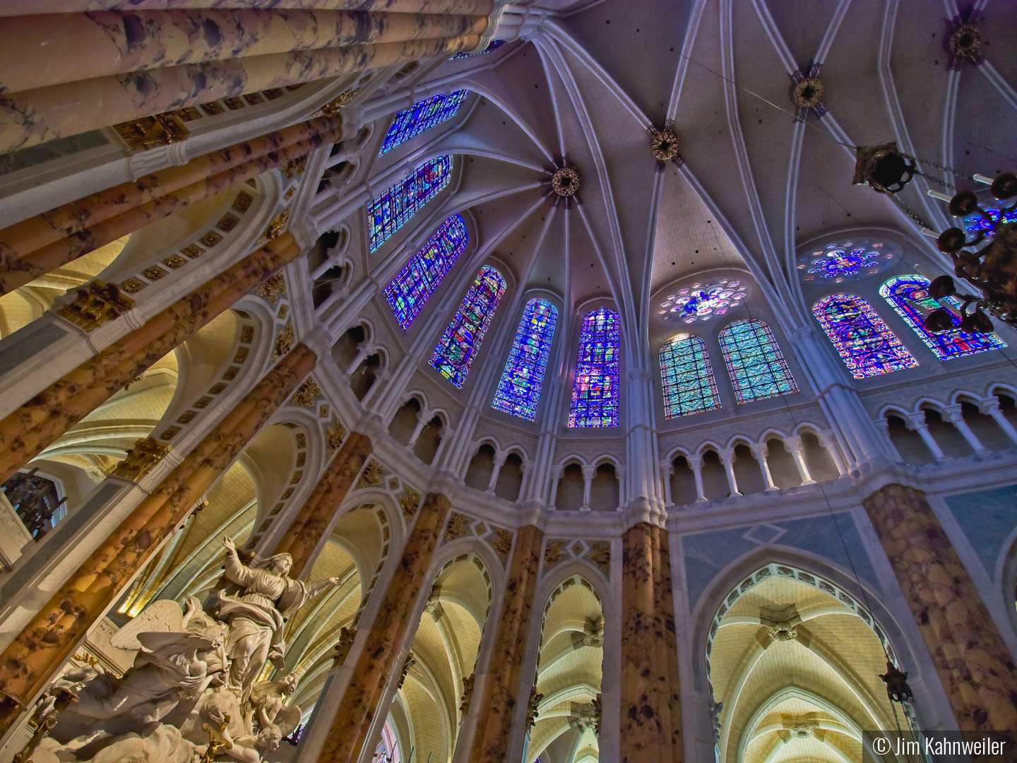 Choir of Chartres Cathedral, France by Jim Kahnweiler