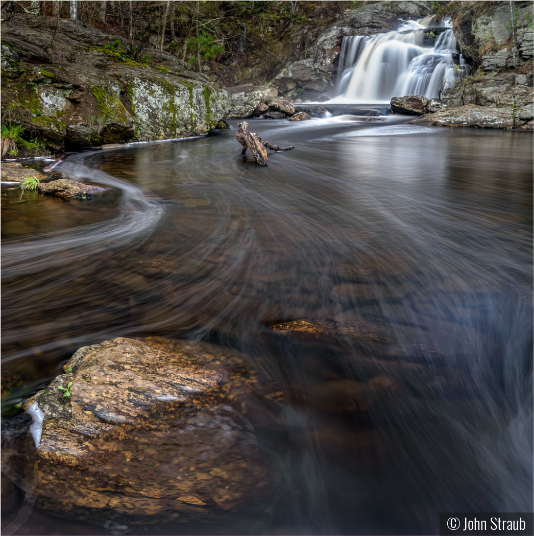 Downstream from Chapman Falls by John Straub