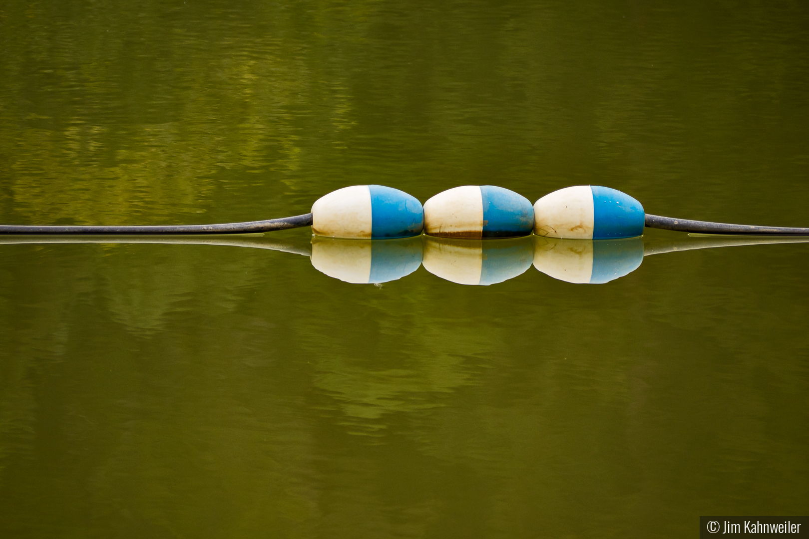 Floats at Spring Lake Beach, Santa Rosa, California by Jim Kahnweiler