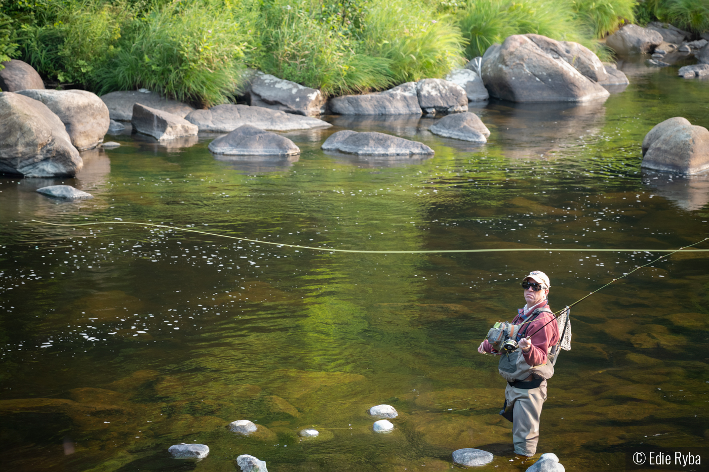 Fly Fishing on the Ausable River by Edie Ryba