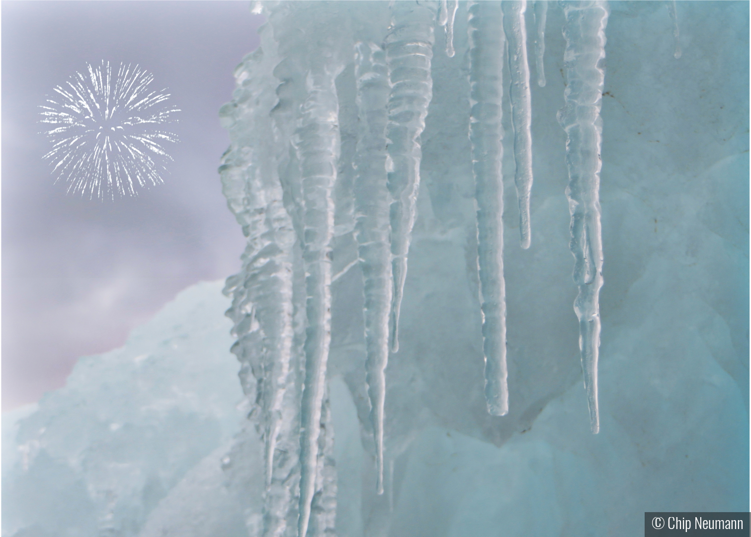 Icicles and Fireworks by Chip Neumann