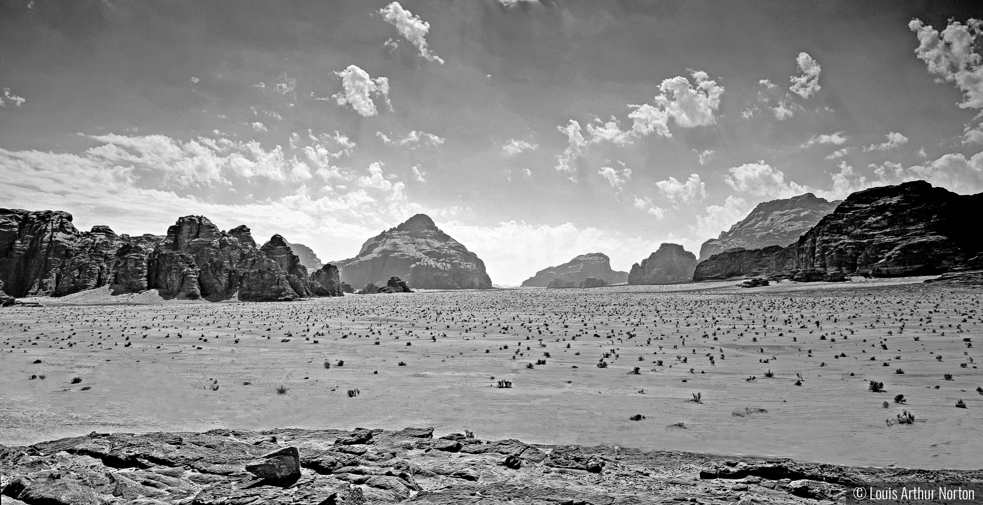 Jordanian Desert Scape by Louis Arthur Norton