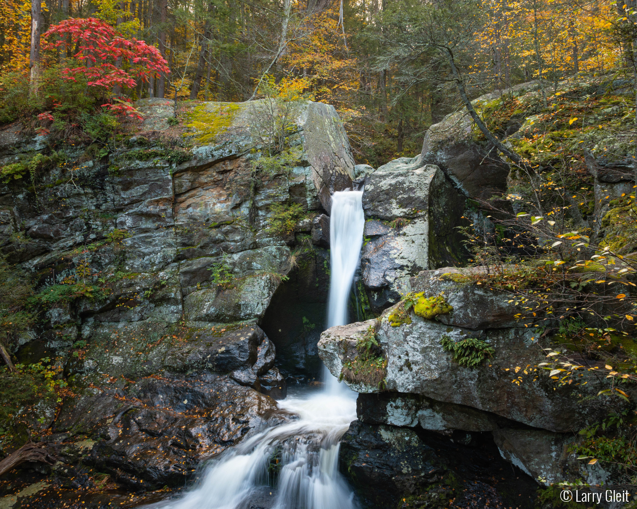 Kent Falls, CT by Larry Gleit