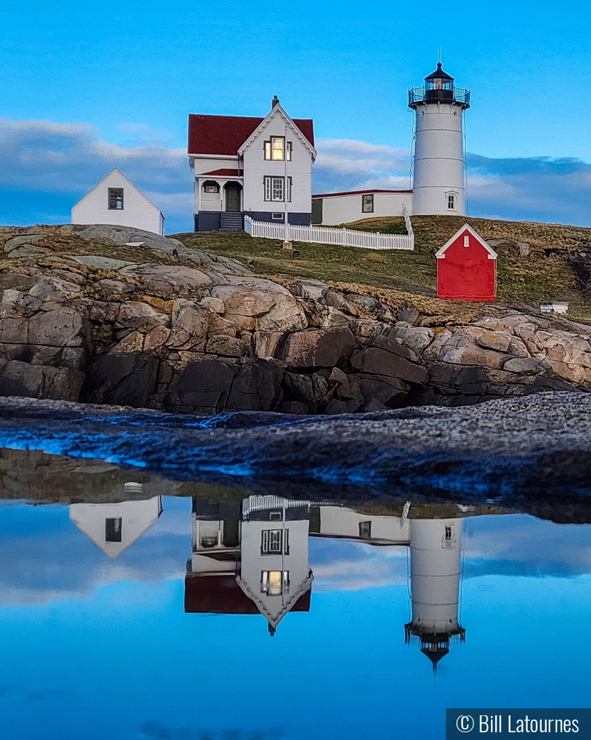 Nubble Lighthouse by Bill Latournes