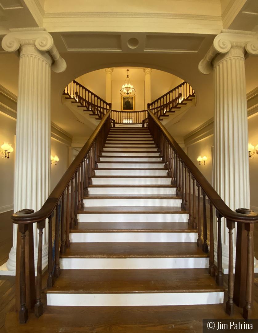 Staircase at Old State House Springfield Il by Jim Patrina