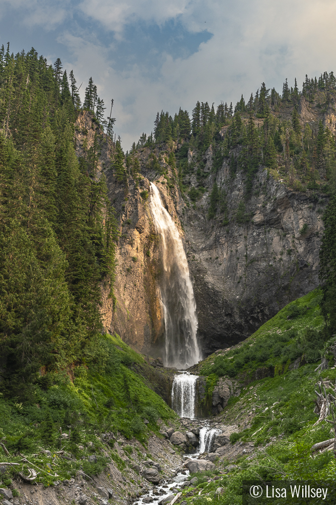 Sunrise over Comet Falls by Lisa Willsey