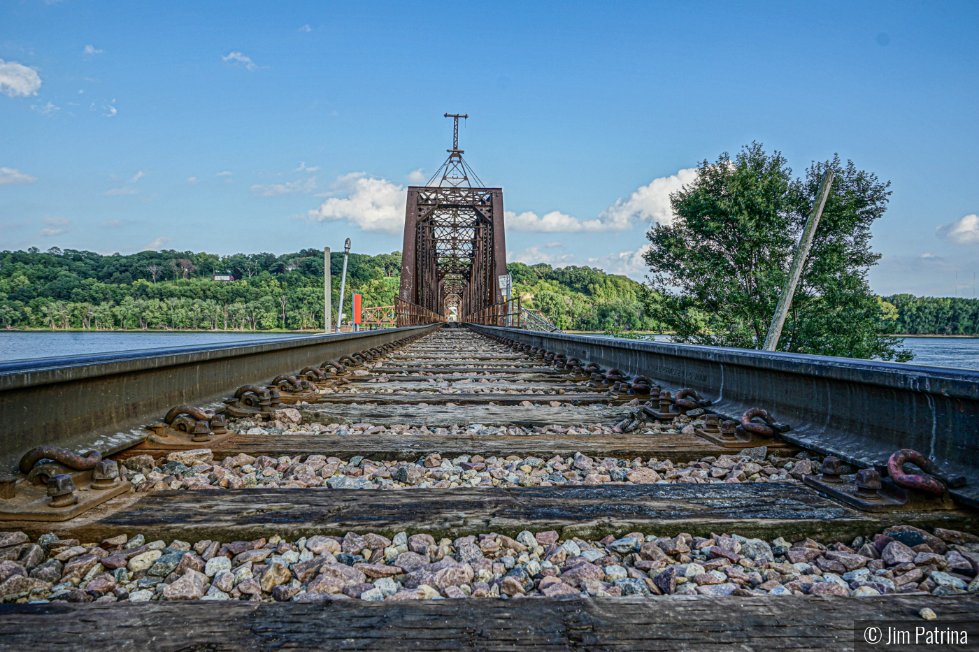 Tracks over the Mississippi by Jim Patrina