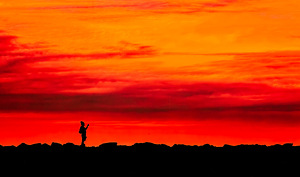 Class A HM: A Picture of a Man Taking a Picture of a Sunset by Ian Veitzer