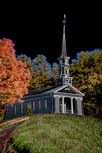 Class A 2nd: Autumn Chapel by Linda Fickinger
