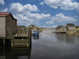 Salon 2nd: Fishing Shacks in Peggy's Cove NS , CA by Richard Busch