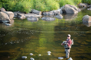 Fly Fishing on the Ausable River - Photo by Edie Ryba