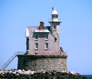 Light House on Fisher's Island Sound - Photo by Chip Neumann