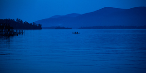 Paddling Home in the Dark - Photo by Edie Ryba