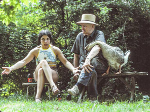 Rose with Bill and his goose - Photo by David Hughes
