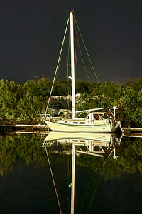 Sailboat at 11 PM - Photo by Bill Latournes