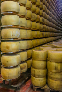 Class B 2nd: Stacks of Parm Wheels by Pamela Carter