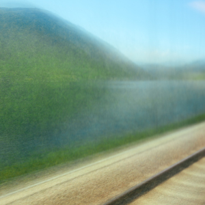 Class B 2nd: Train Past the Lake by Pamela Carter